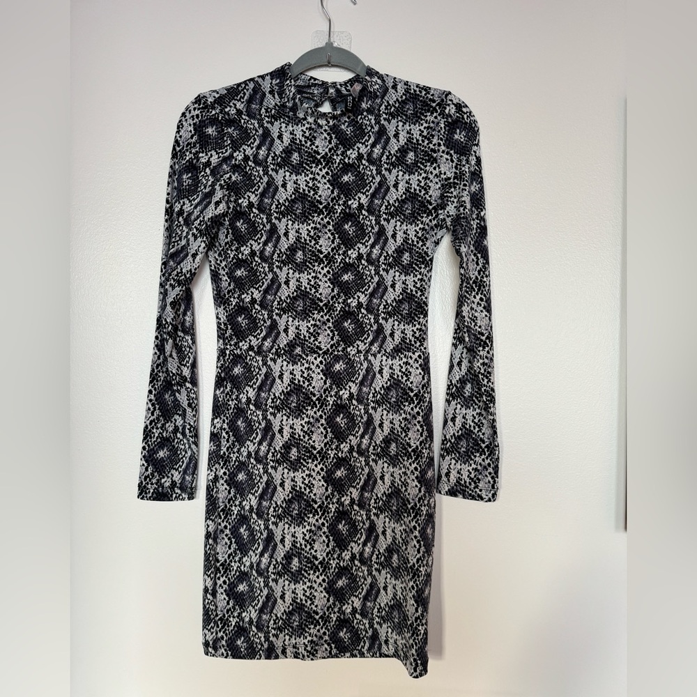 Snake print dress